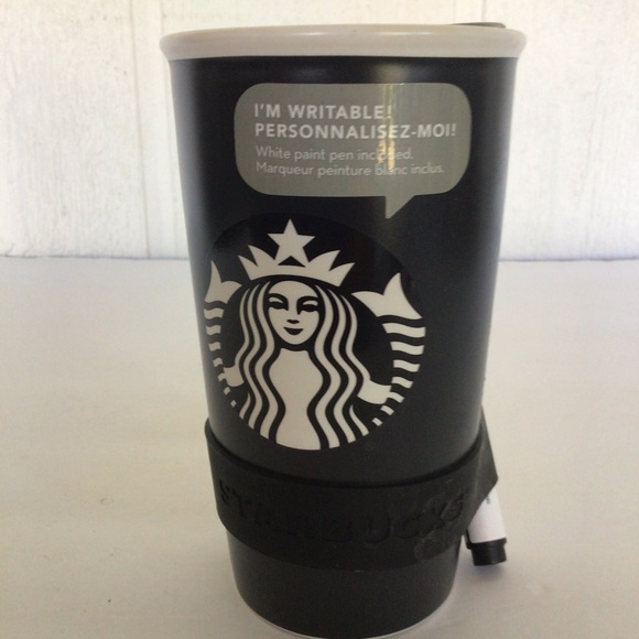 STARBUCKS BLACK TRAVEL TUMBLER 12 OZ NWT - Picture 4 of 10